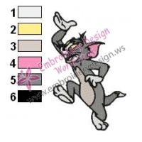 Tom and Jerry Embroidery Design 16